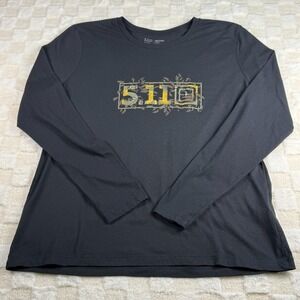 5.11 Tactical Women's XL Long Sleeve Graphic Tee Black‎